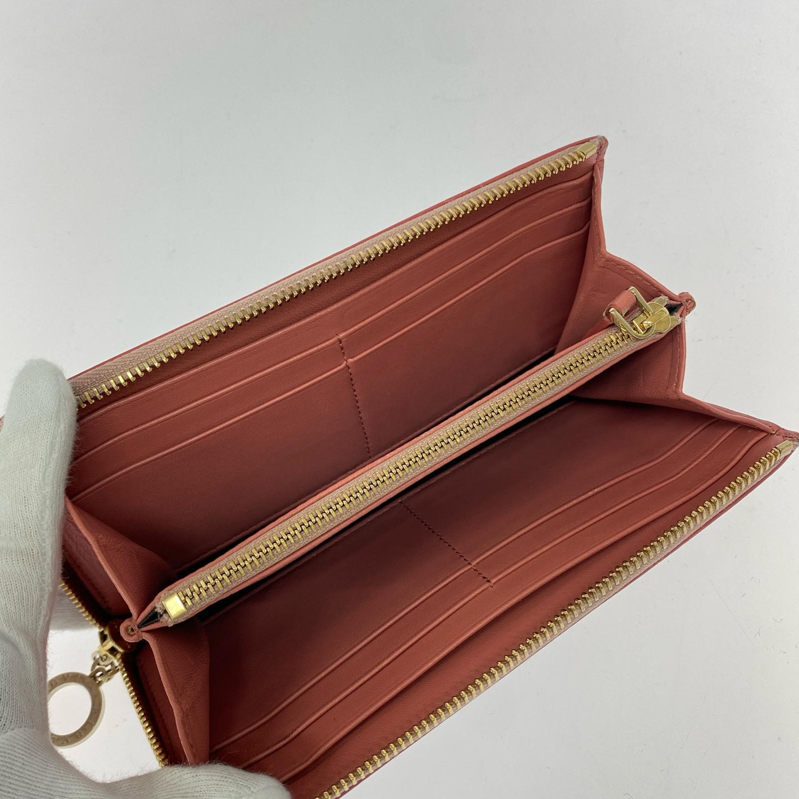 BVLGARI L型ファスナー長財布