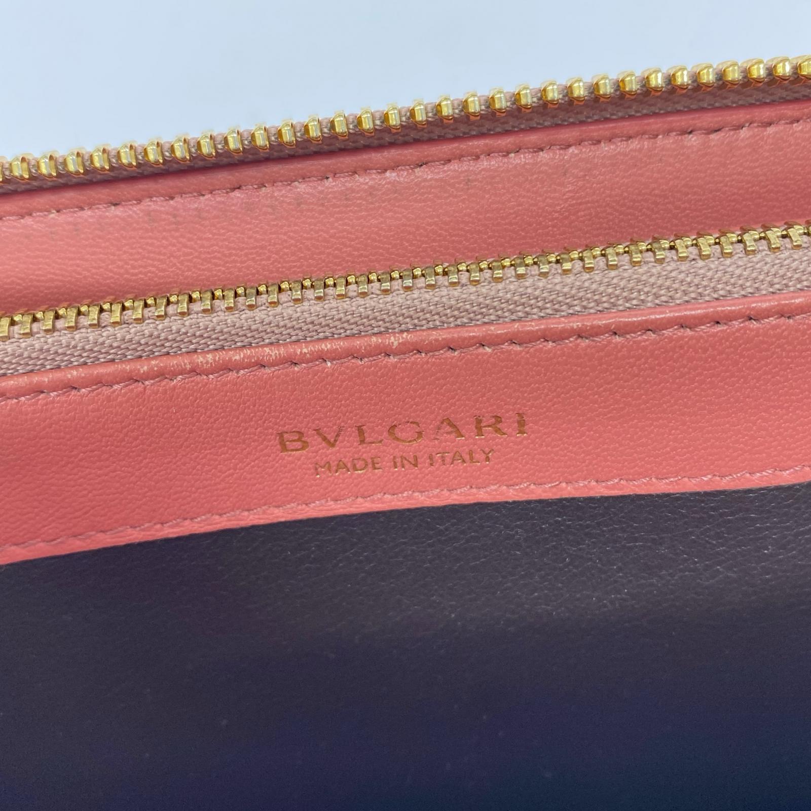 BVLGARI L型ファスナー長財布