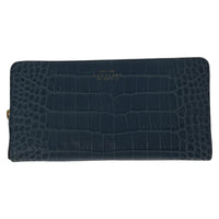長財布 SMYTHSON ロングウォレット クロコ型押し/BLE