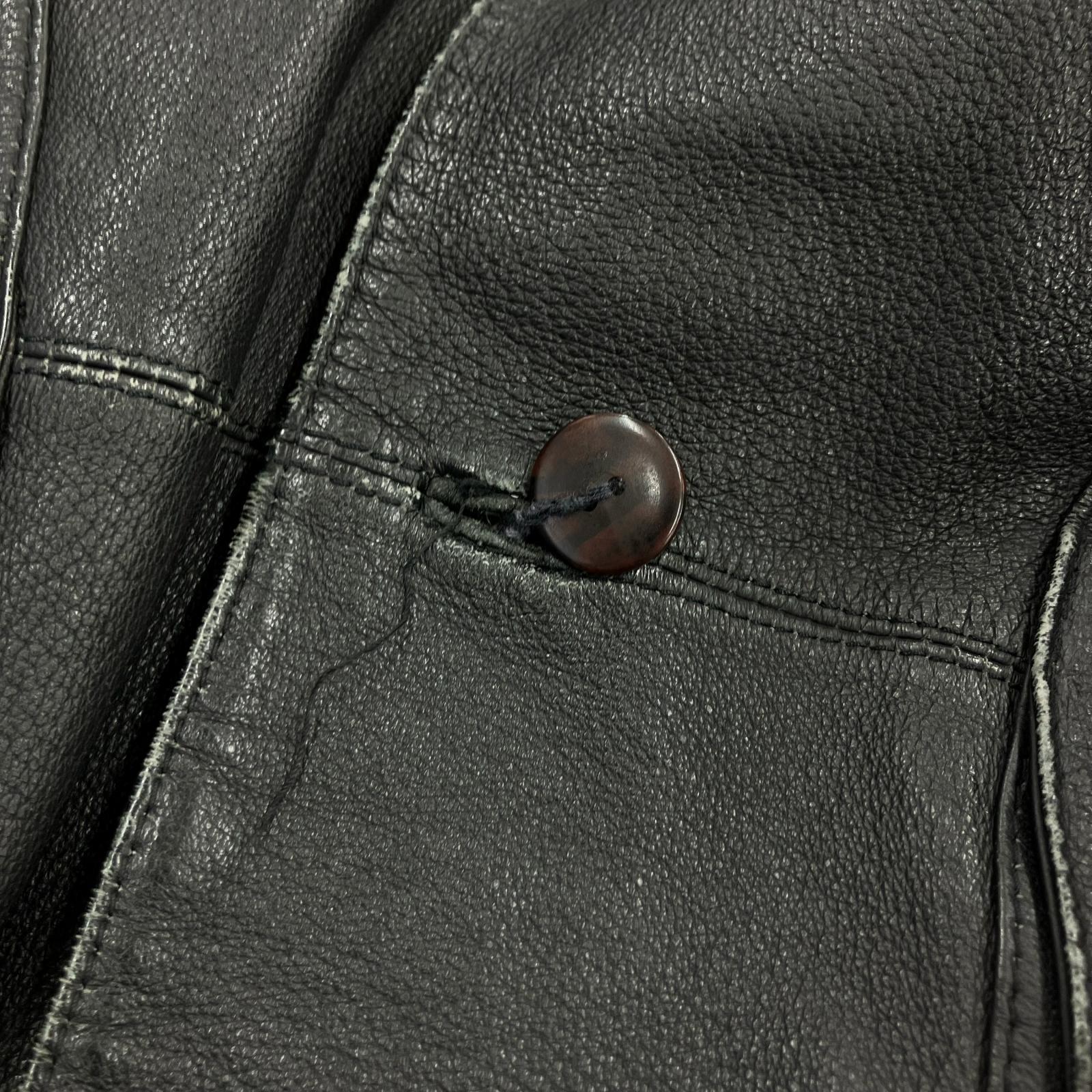 レザージャケット レザーカーコート 黒 ブラック