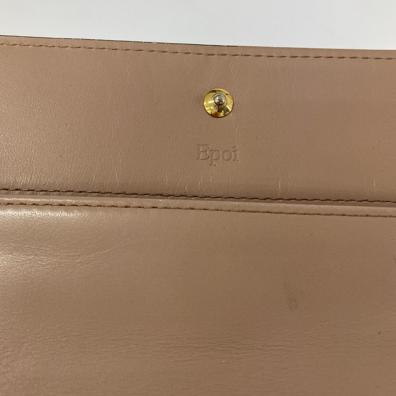 長財布 EPOI 型押し 長財布 ピンク