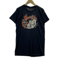 半袖Tシャツ 70s エンジン 黒 ブラック