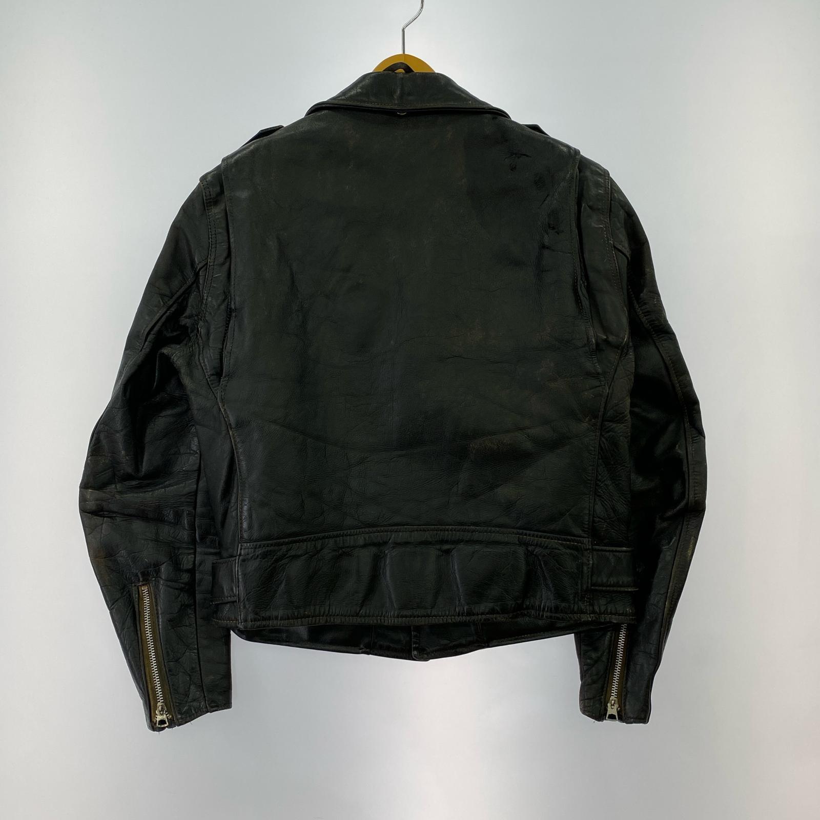 レザージャケット 60’s Schott サボテンタグ ダブルライダース ワンスター 黒(38) 38 ブラック