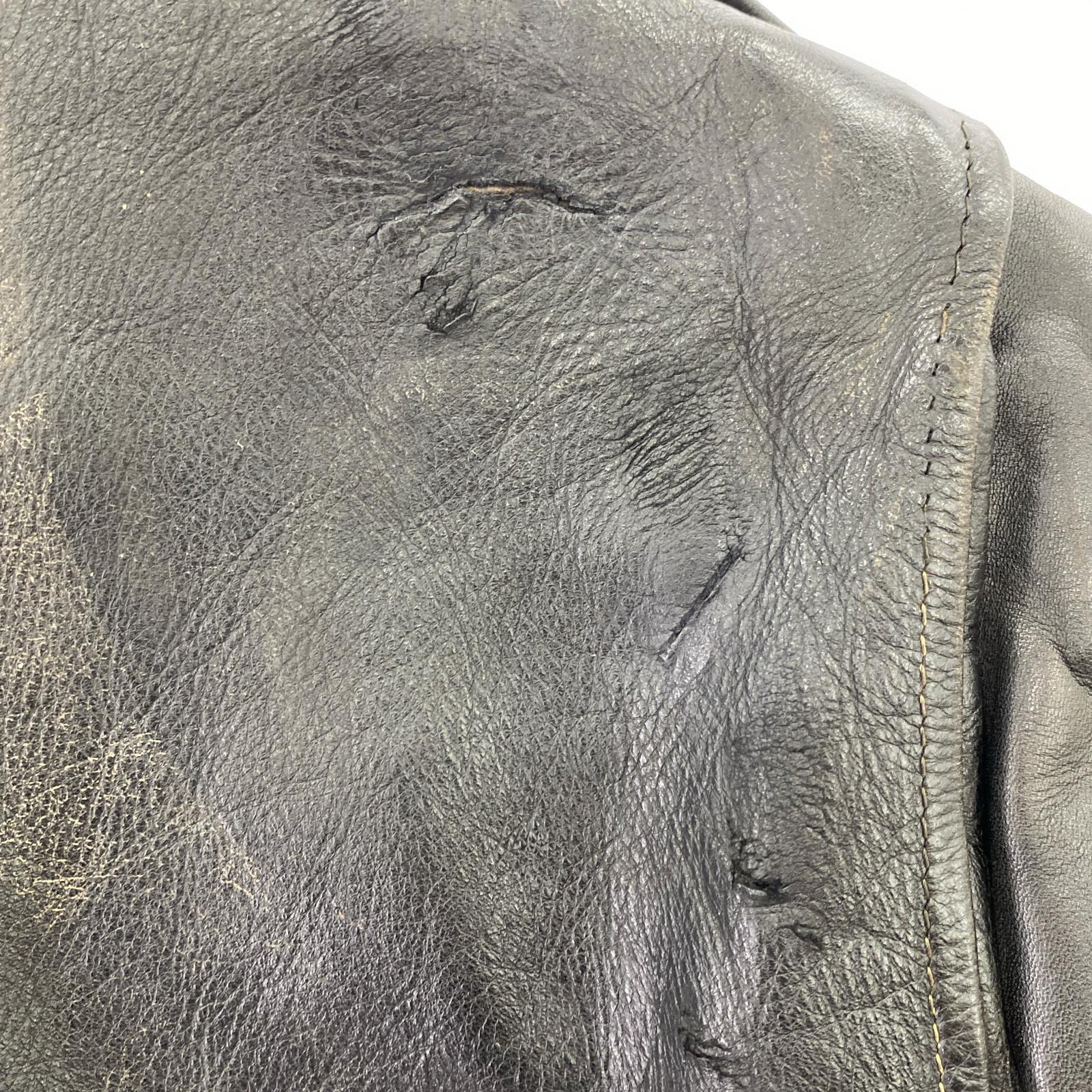 レザージャケット 60’s Schott サボテンタグ ダブルライダース ワンスター 黒(38) 38 ブラック