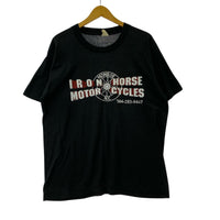半袖Tシャツ IRON HORSE MOTOR CYCLE80’s S/Sカットソー 黒(L) L ブラック