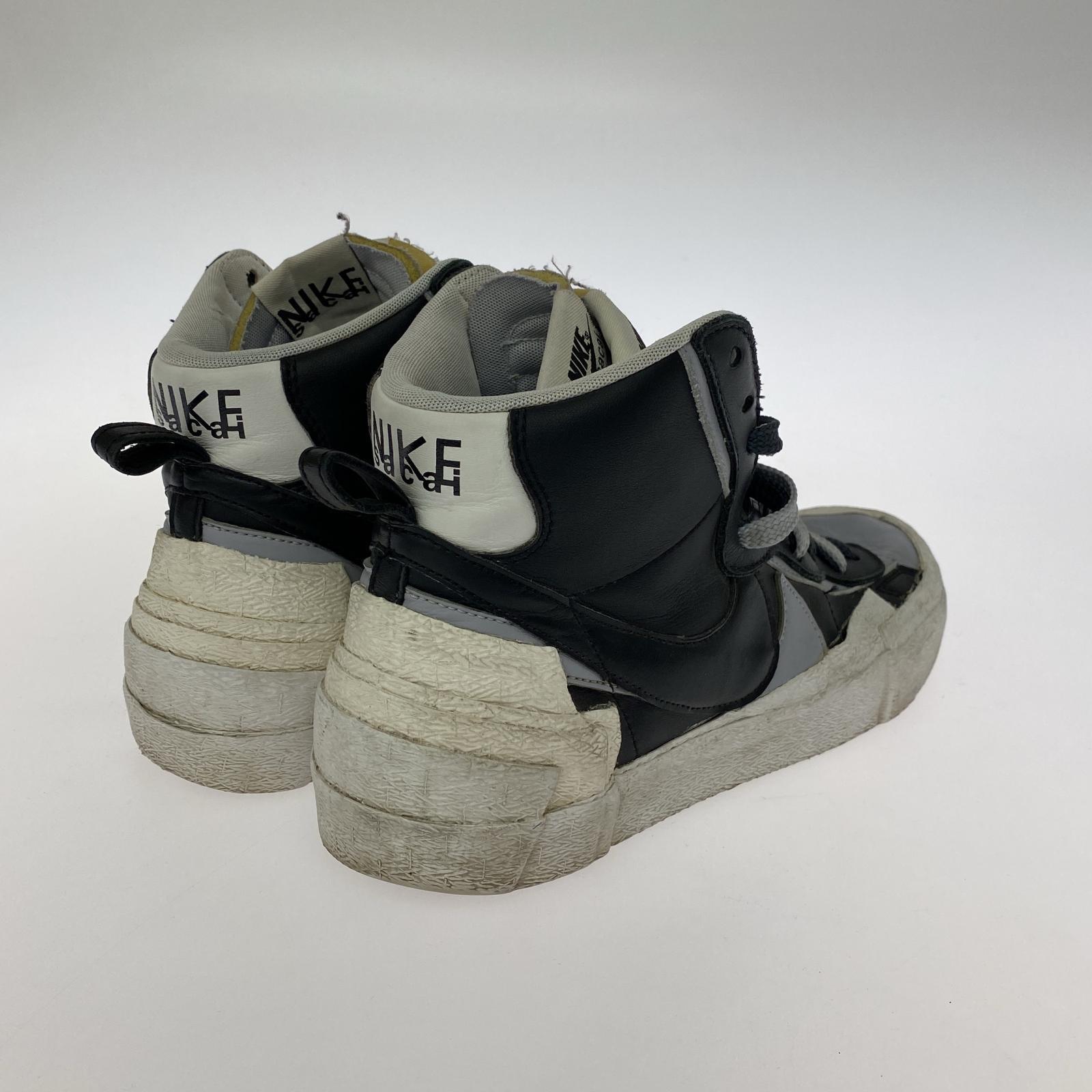 スニーカー sacai BLAZER MID BLACK/WOLF GREY/WHITE 28cm (US10 UK9 1/2 EU46)
