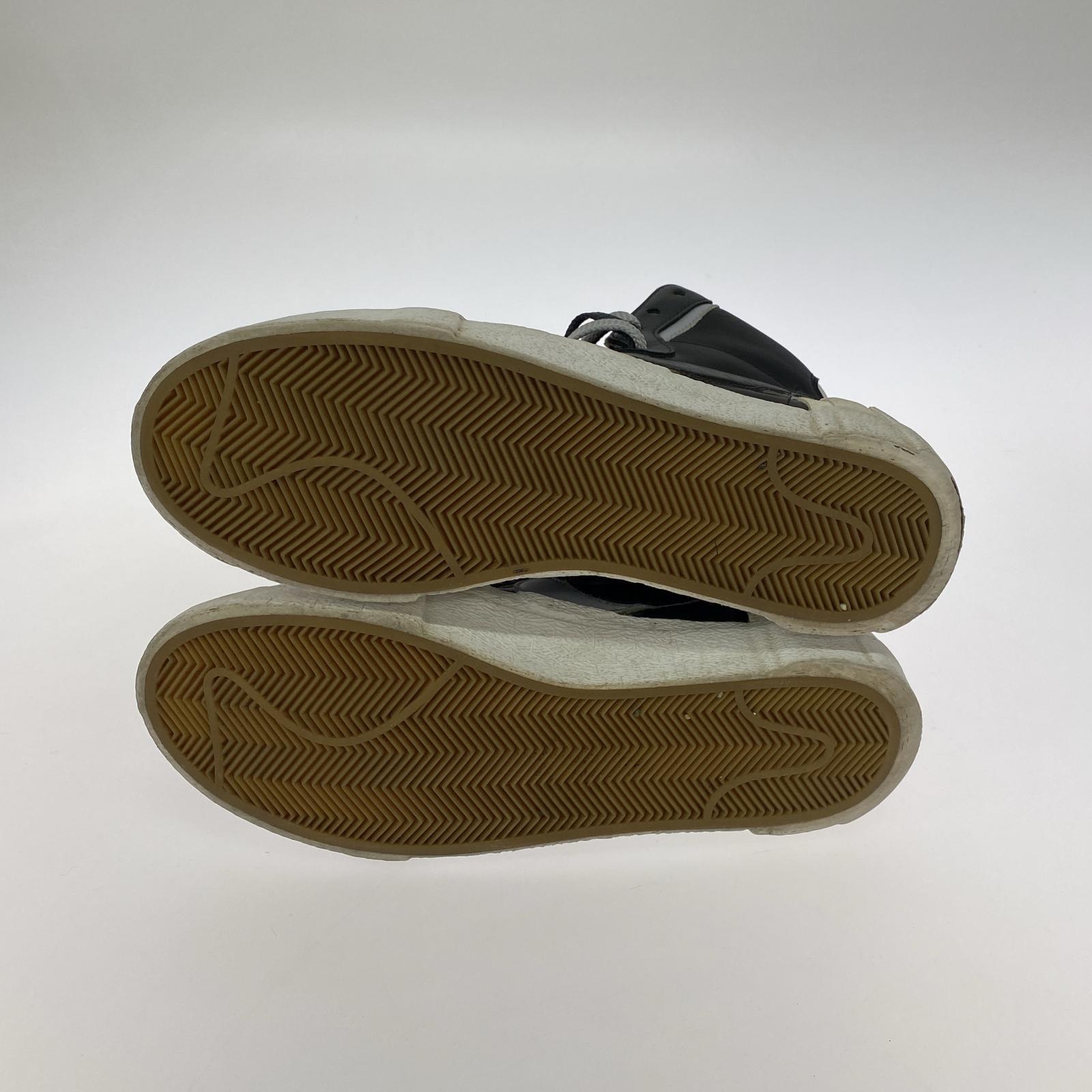 スニーカー sacai BLAZER MID BLACK/WOLF GREY/WHITE 28cm (US10 UK9 1/2 EU46)