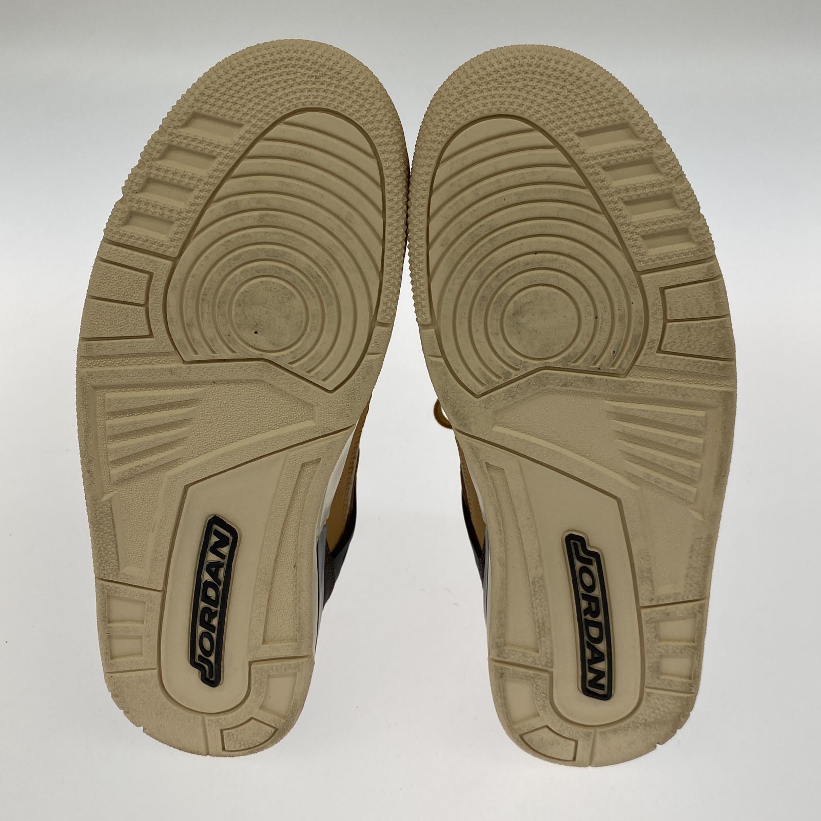 スニーカー NIKE Jordan Spizike Low Flax Black Sanddrift Baroque Brown FQ1759-202 (27.5) ブラウン