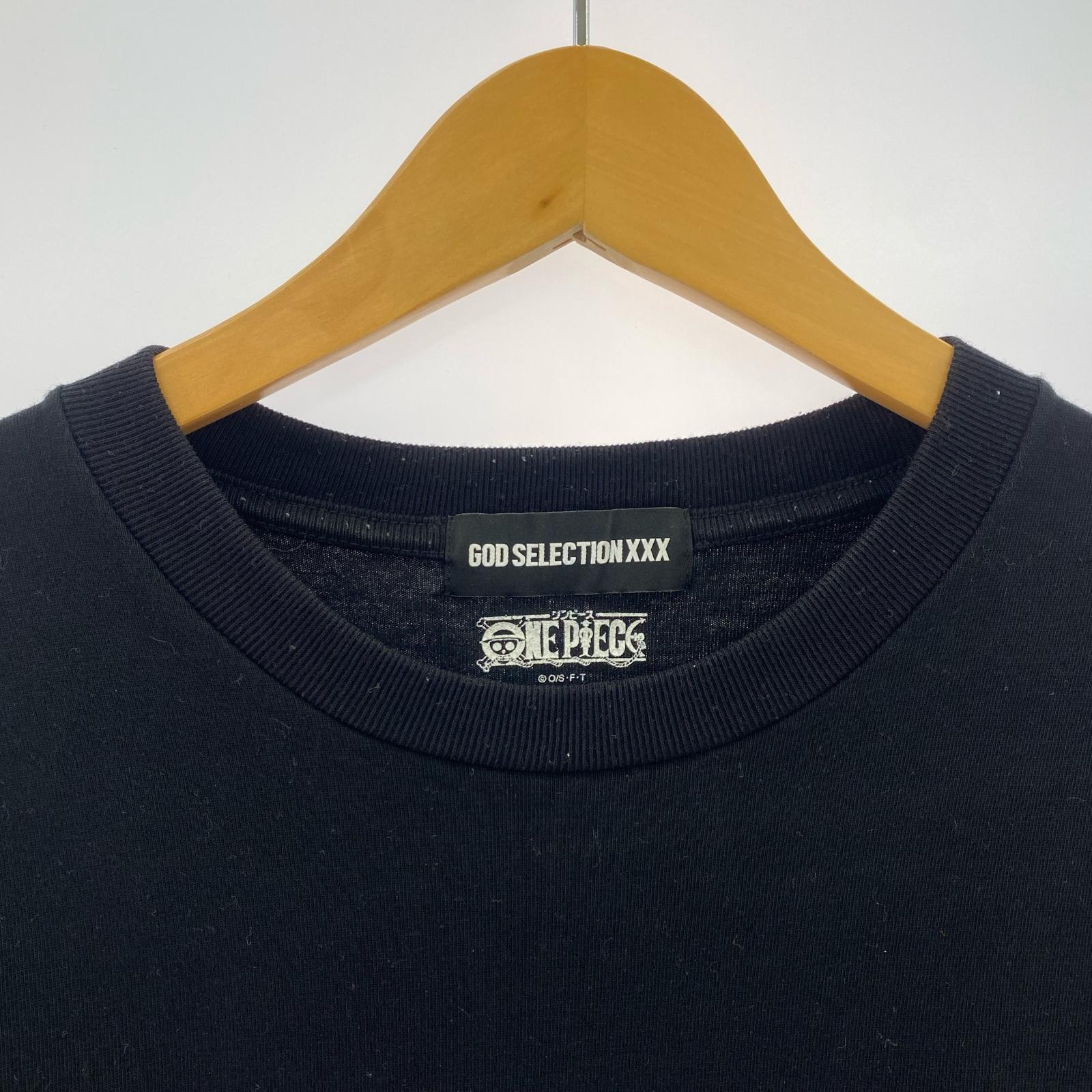 半袖Tシャツ ×ONE PIECE キャラプリントTee ブラック L ブラック