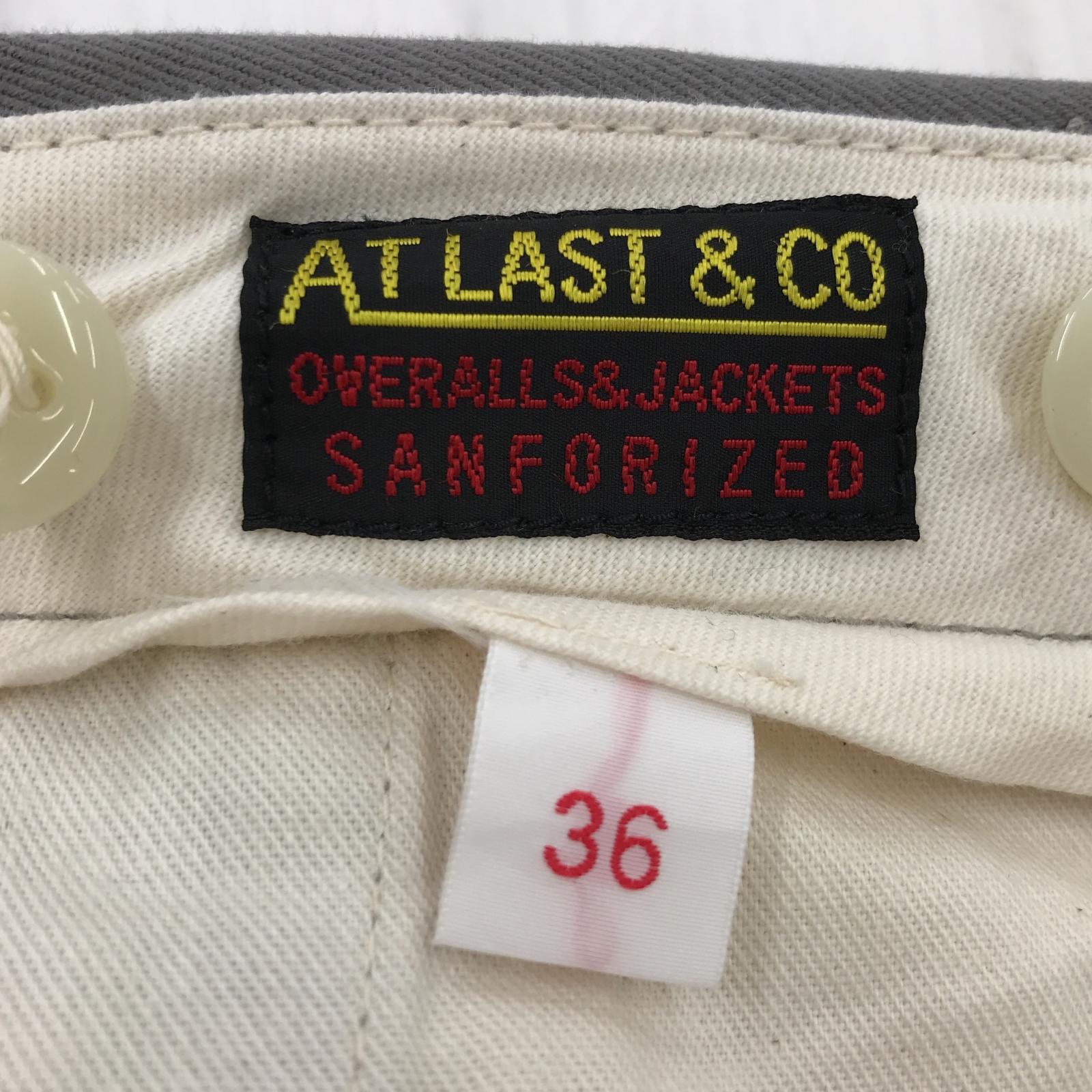 パンツ AT LAST ワイド チノパン グレー 36 グレー