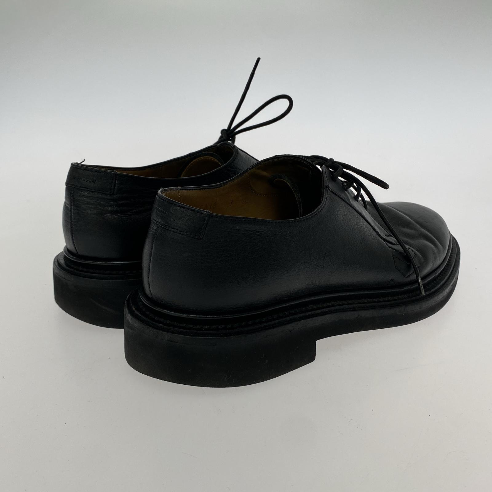 シューズ プレーントゥ レザーシューズ UK7 BLK ブラック