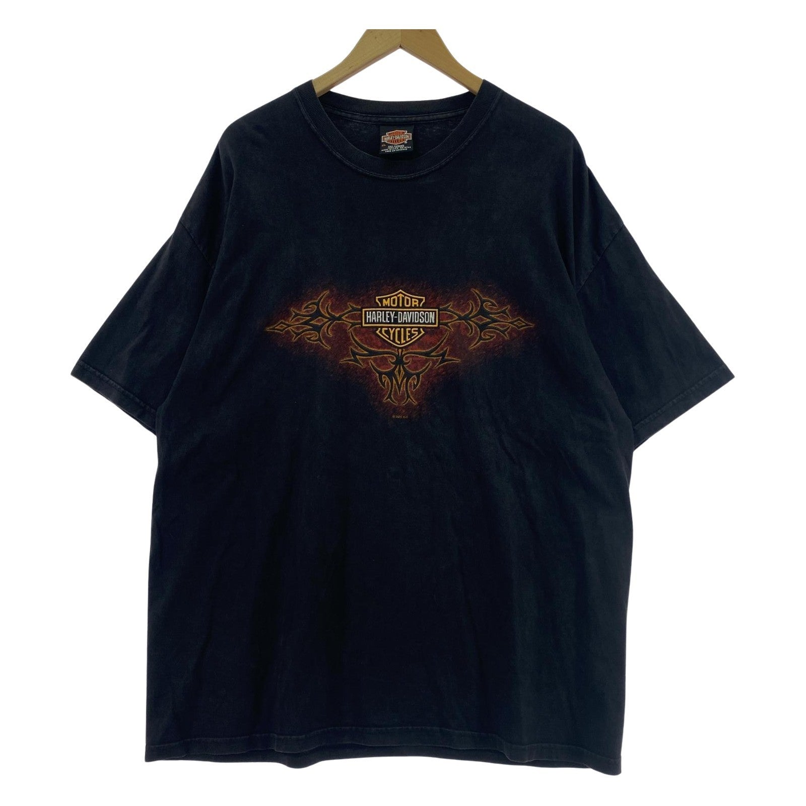 半袖Tシャツ 00s USA製 トライバル S/Sカットソー 黒 ブラック