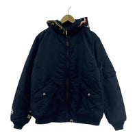 ジャケット 1st Camo Shark Hoodie MA-1 L ブラック