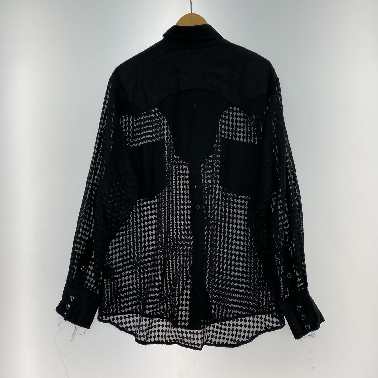 長袖シャツ blank 25SS Ruthless Western Shirt ウエスタンシアーシャツ 2 2 ブラック