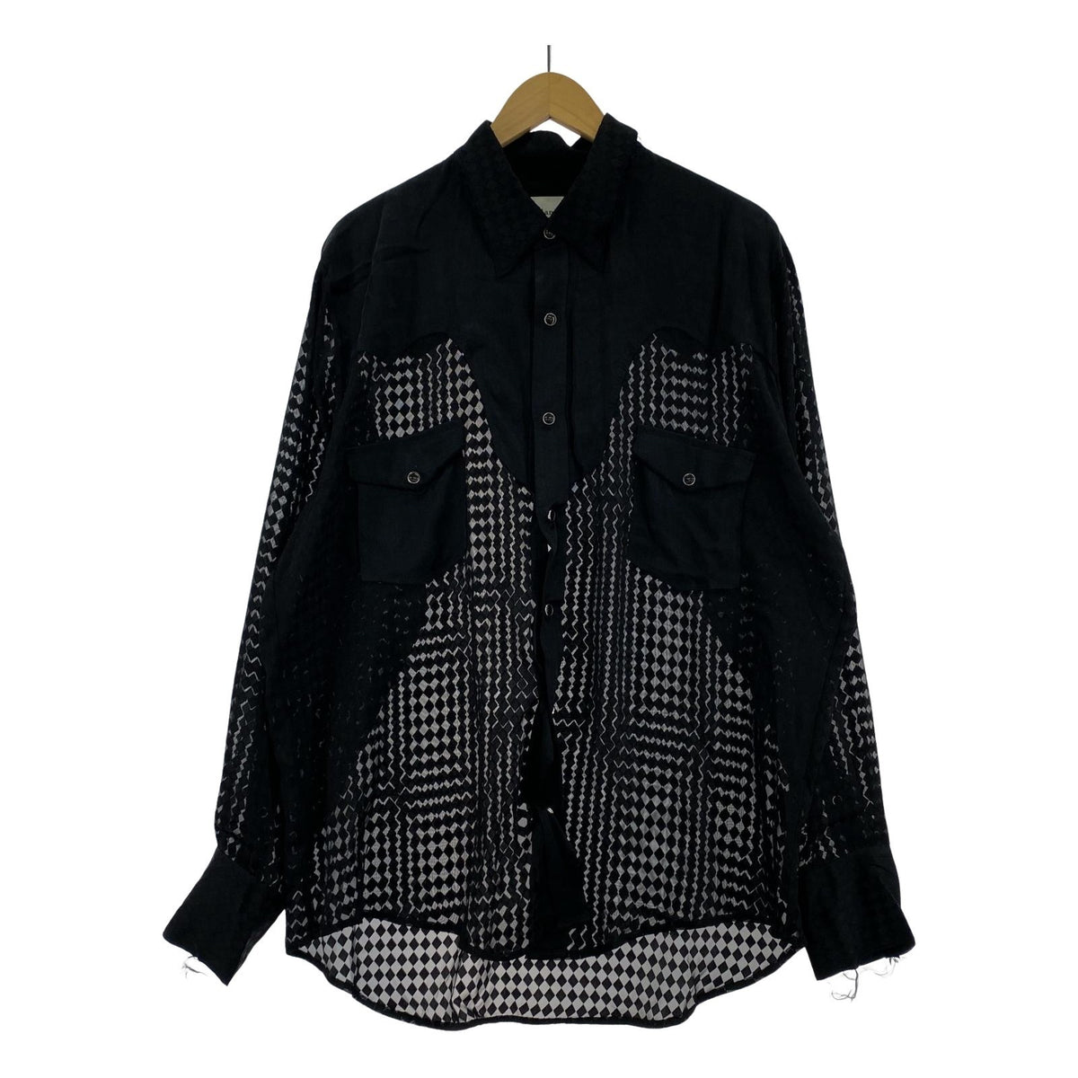 長袖シャツ blank 25SS Ruthless Western Shirt ウエスタンシアーシャツ 2 2 ブラック