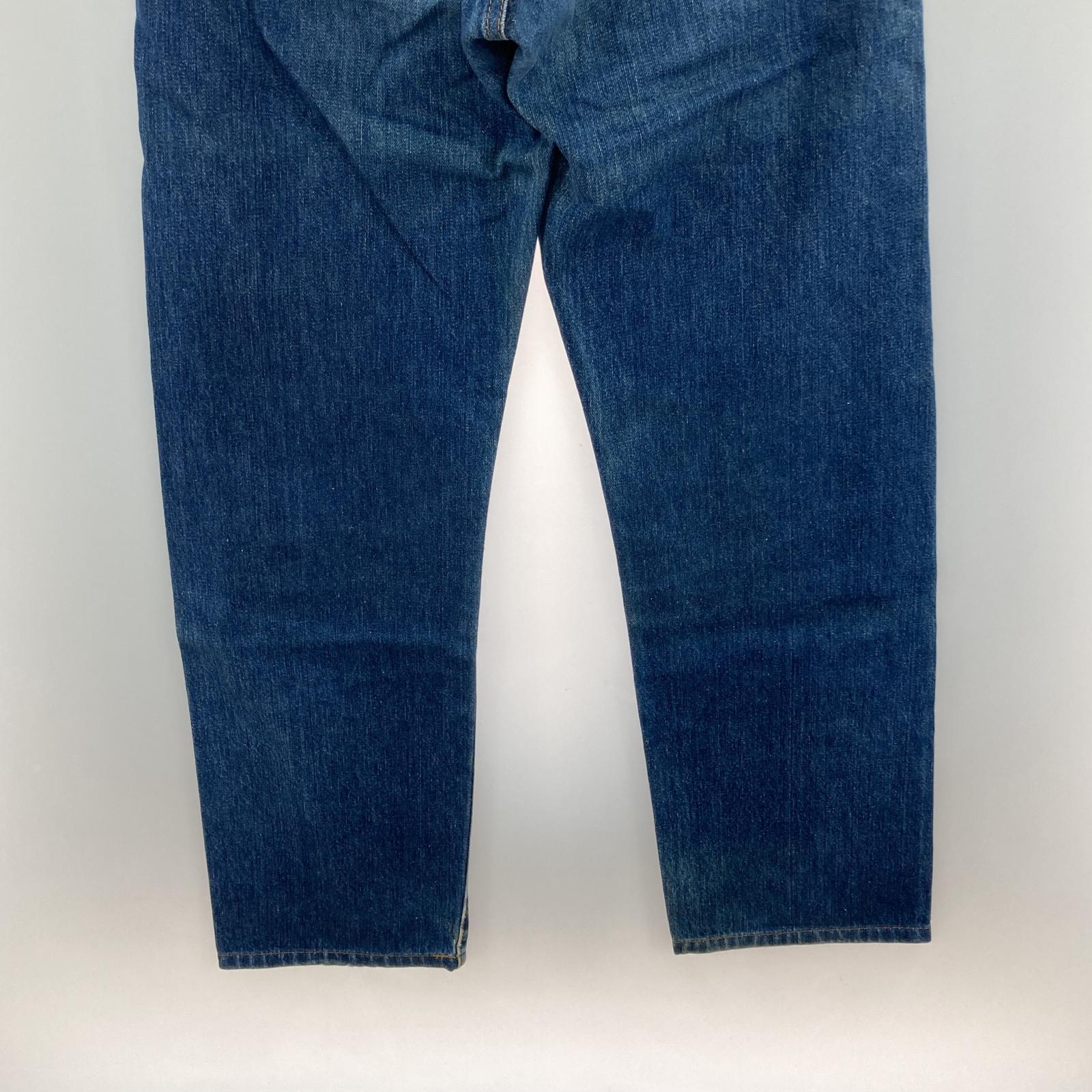 デニムパンツ 501 USA製 ボタン裏555 復刻 BIG E (W28L36)) 28 ブルー