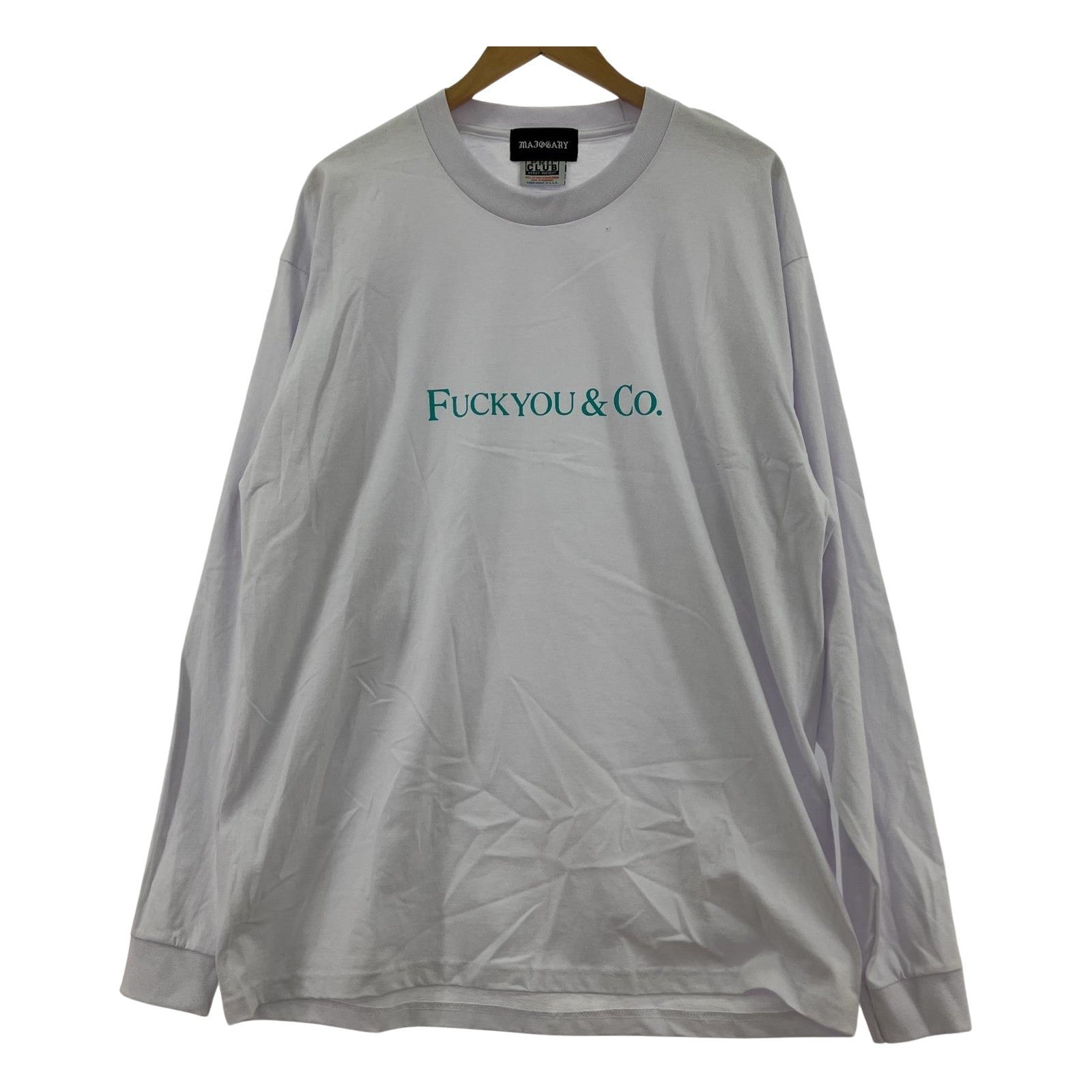 半袖Tシャツ MAJOGARY FUCKYOU&Co. Tee (XL) LL ホワイト
