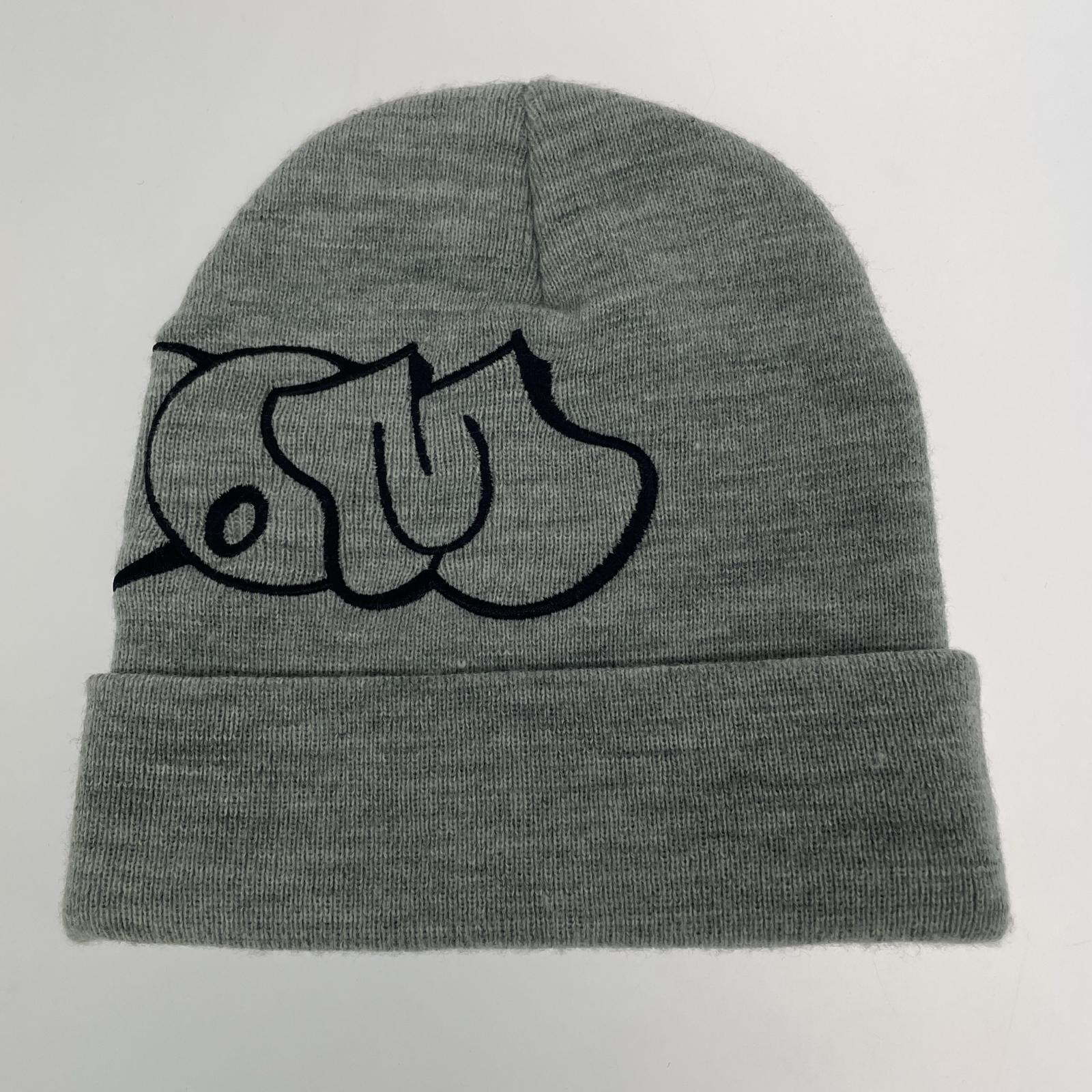 ニットキャップ Mf Doom ビーニー グレー グレー
