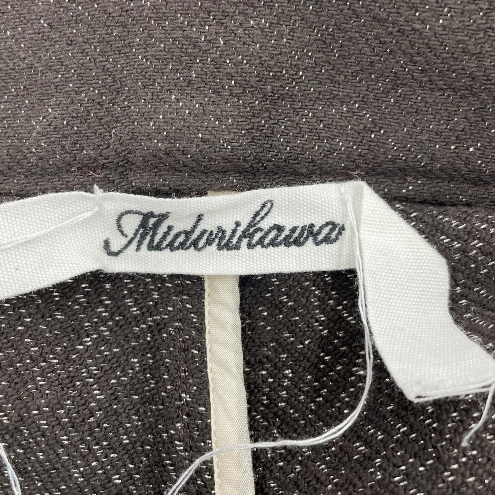パンツ Midorikawa 24AW GLITTER NEL DAMAGE PANTS MID24AW-PT05 茶 (F) フリー ブラウン