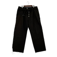 パンツ Midorikawa 24AW GLITTER NEL DAMAGE PANTS MID24AW-PT05 茶 (F) フリー ブラウン
