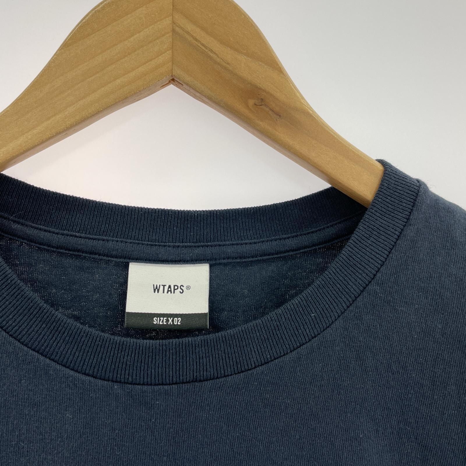 半袖Tシャツ フロントプリント size2 ネイビー ネイビー