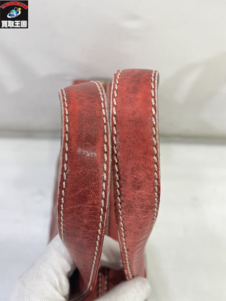 ワイルドステッチココマークハンドバッグ RED