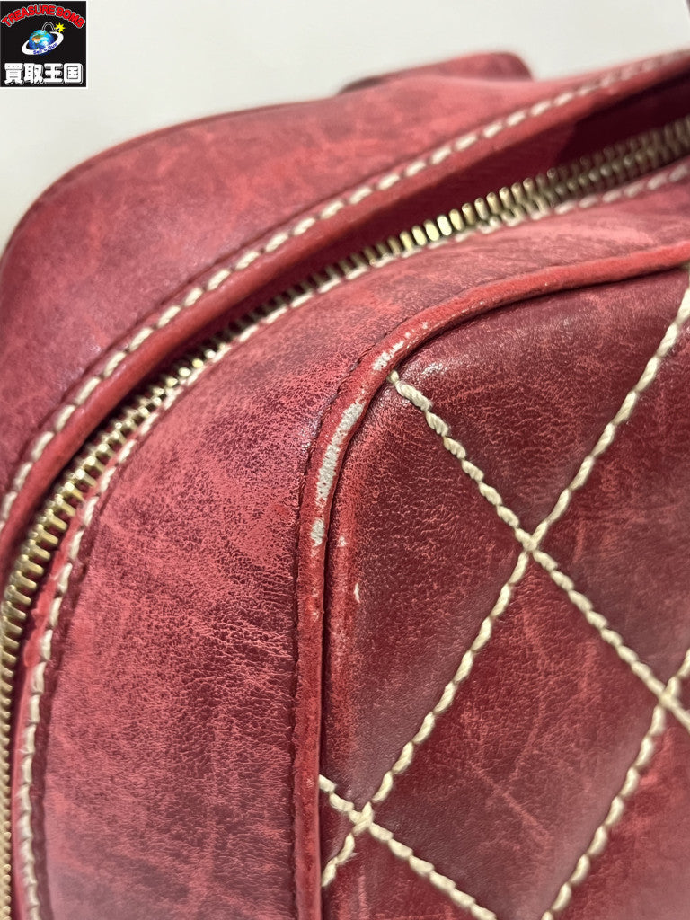 ワイルドステッチココマークハンドバッグ RED