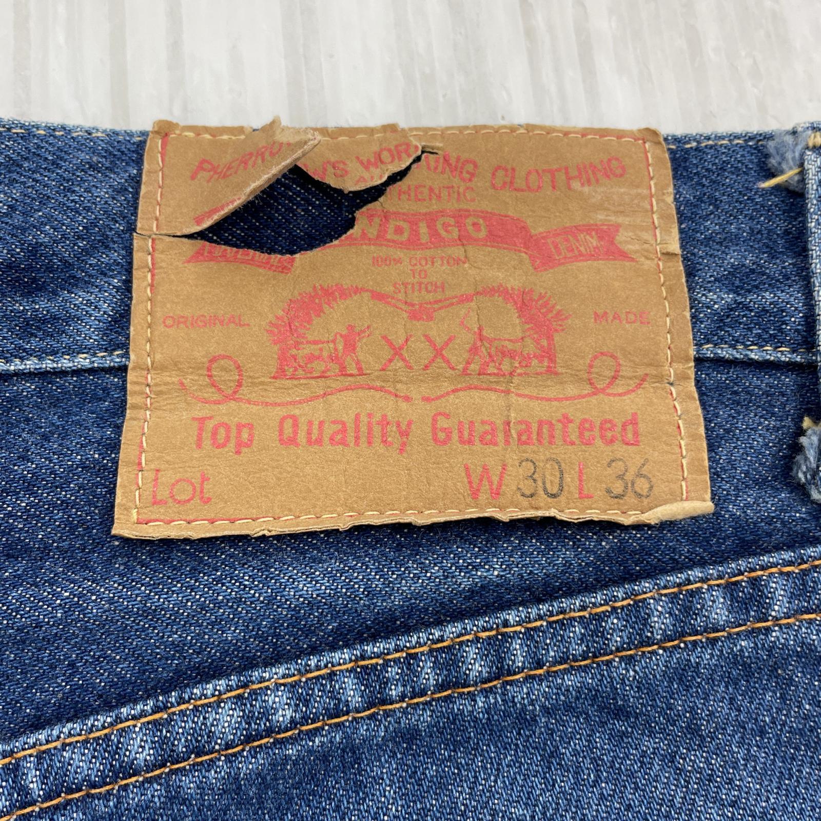 デニムパンツ インディゴ W30L36 30 ネイビー