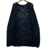 ニット 24AW Garter Stitch Knit Sweater L ブラック L ブラック