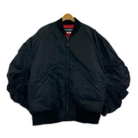 ブルゾン 24AW アームドレープボンバージャケット MA-1 M ブラック M ブラック