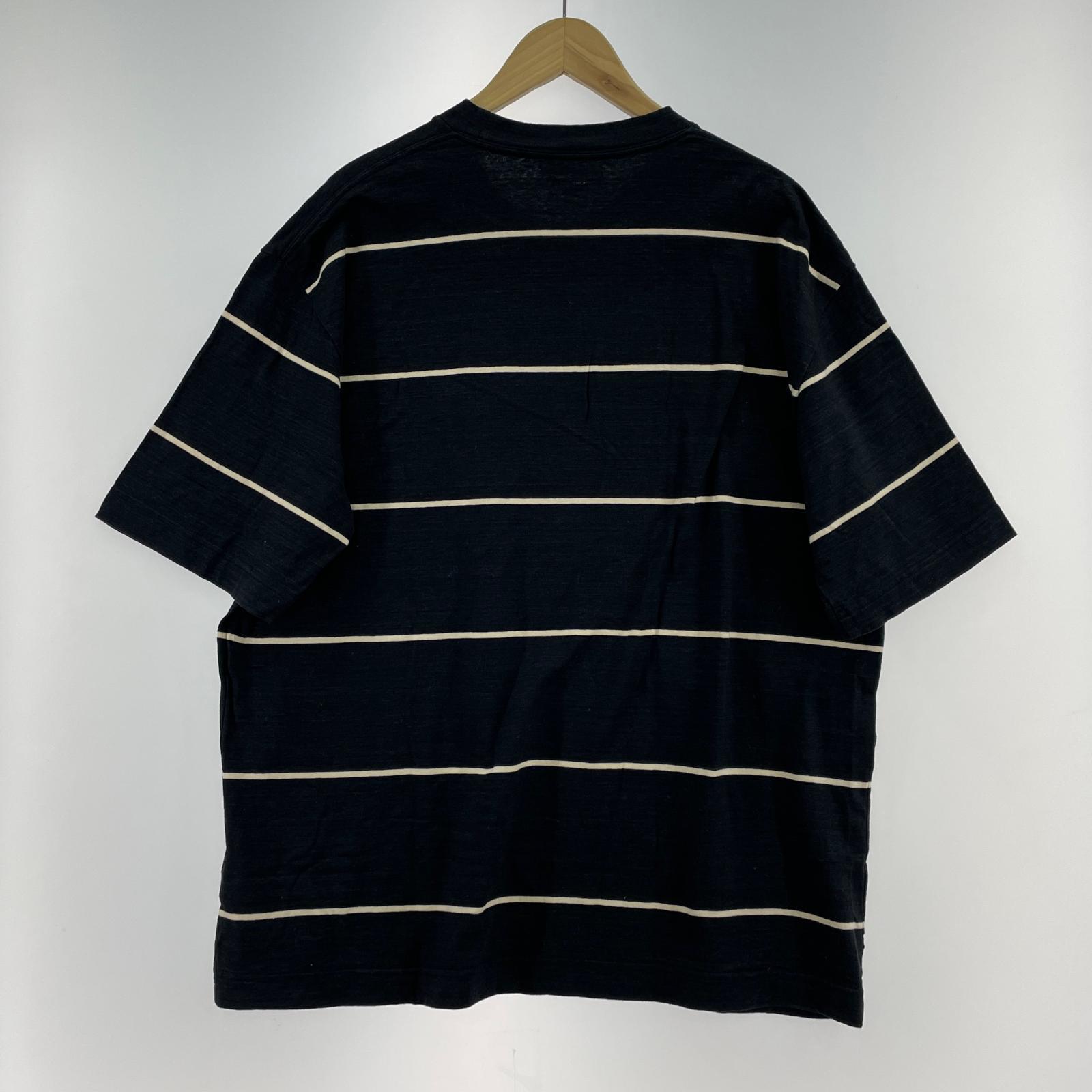 半袖Tシャツ C/NAPP Border Plain Tee (3) ブラック