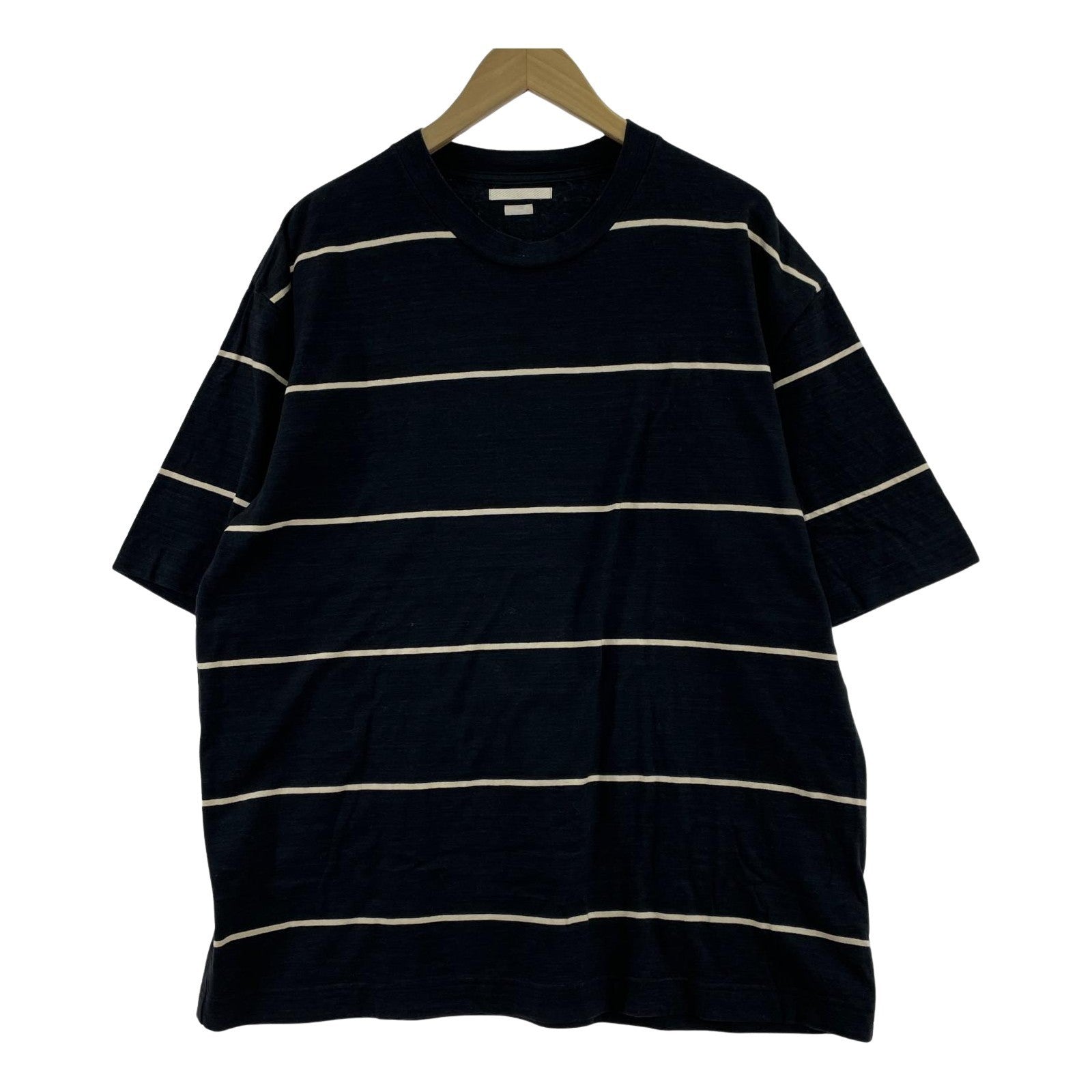 半袖Tシャツ C/NAPP Border Plain Tee (3) ブラック