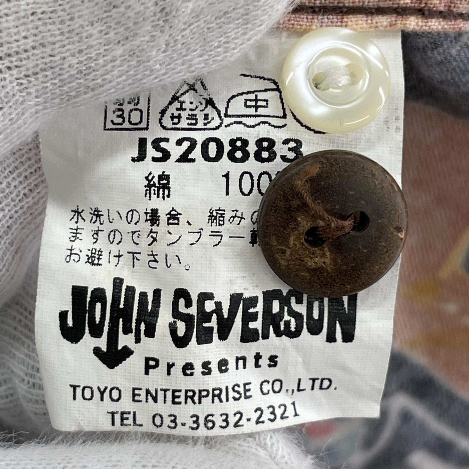 長袖シャツ JOHN SEVERSON カクテル 黒 L L ブラック