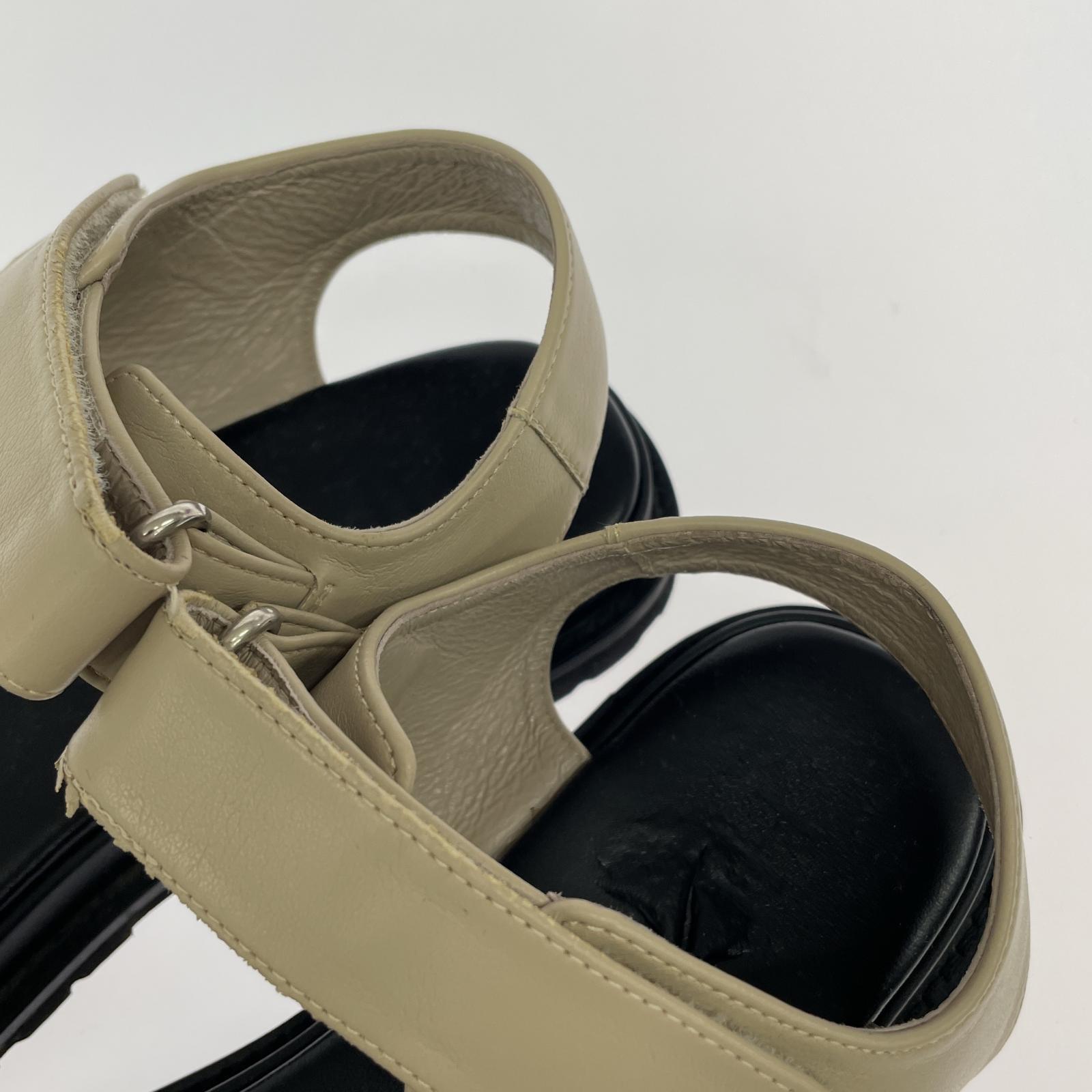 シューズ HEWN HOOK AND LOOP サンダル ベージュ