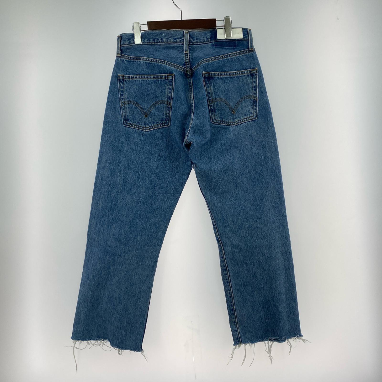 デニムパンツ RE/DONE カットオフデニムパンツ 25 ブルー
