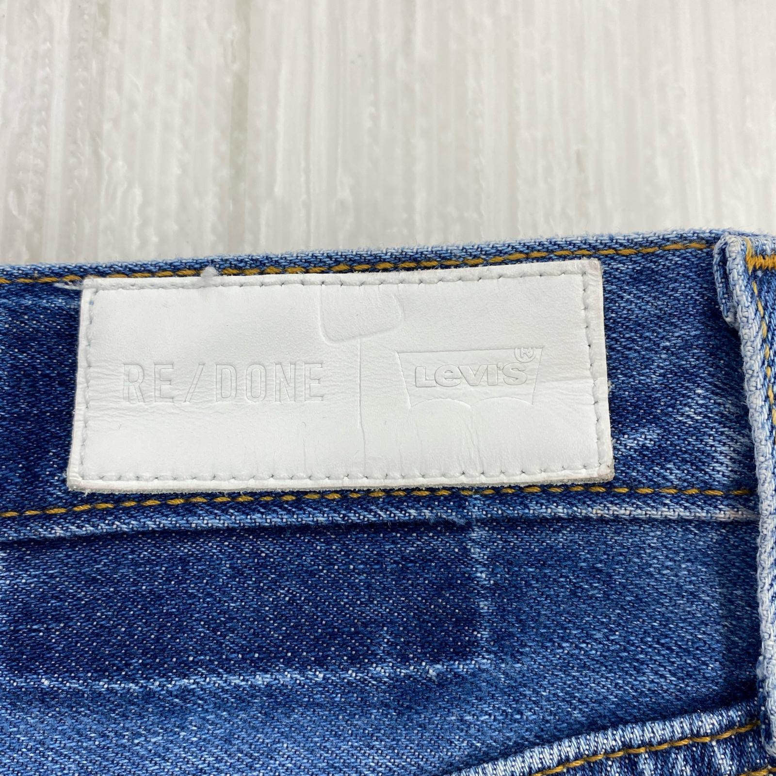 デニムパンツ RE/DONE カットオフデニムパンツ 25 ブルー