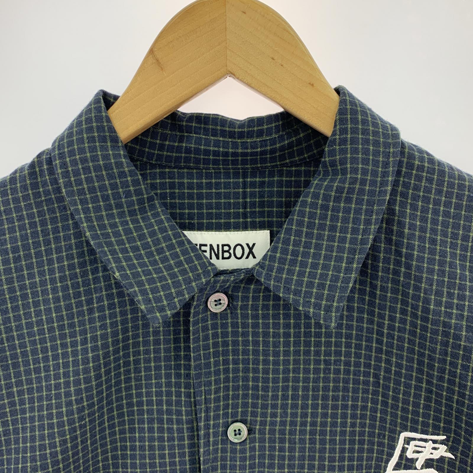 半袖シャツ 10BOX Plaid Pattern S\S Shirt LL ブラック