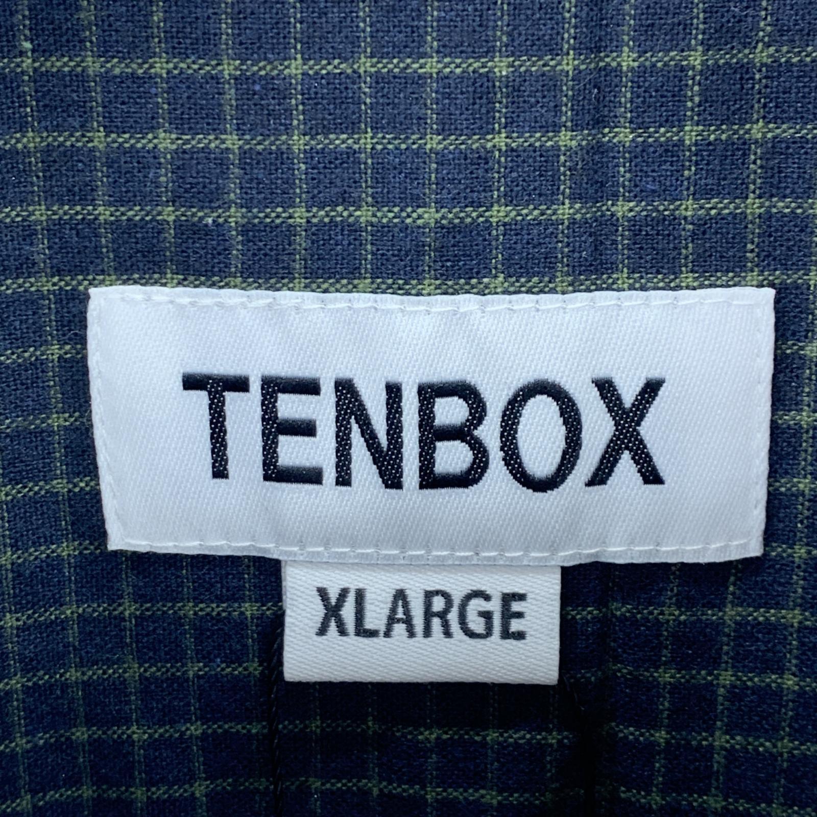 半袖シャツ 10BOX Plaid Pattern S\S Shirt LL ブラック