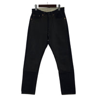 デニムパンツ THE FRANKLIN TAILORED レザー切替 デニムパンツ 30 ネイビー