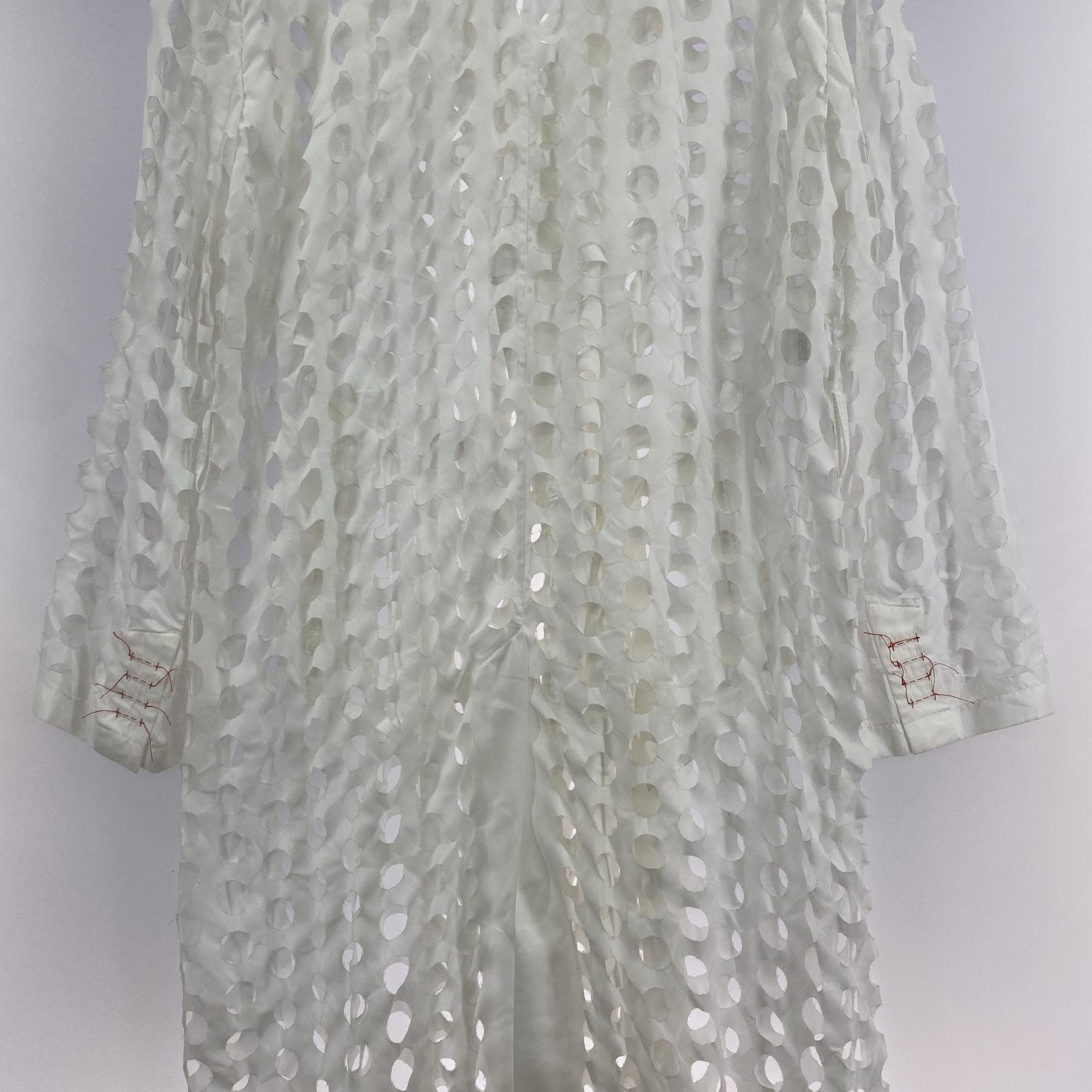 その他アウター 20SS パンチホール コート 38 ホワイト