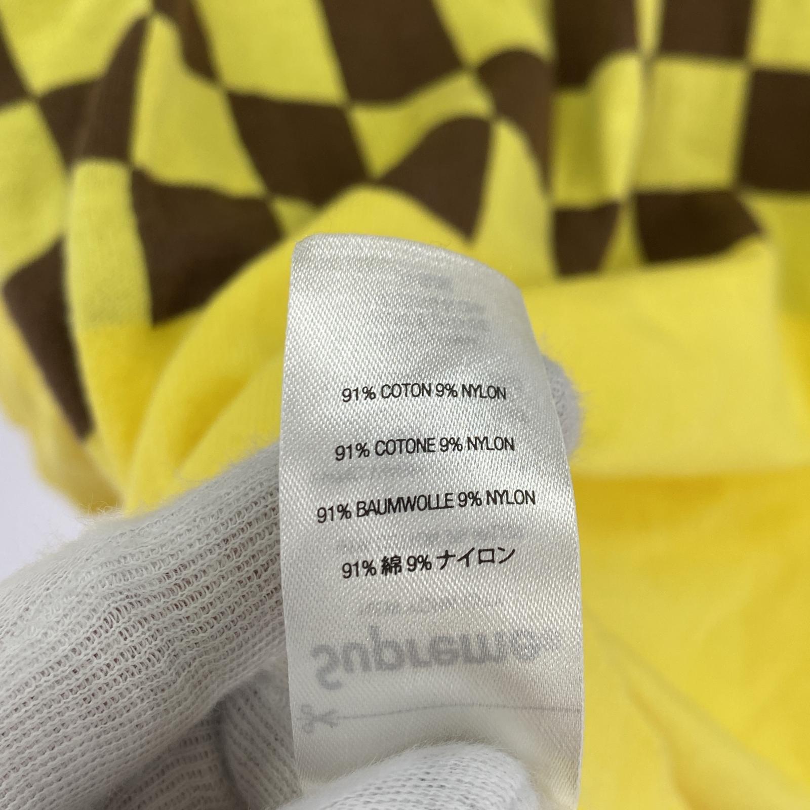 半袖Tシャツ 22ss Checkerboard zip polo M イエロー