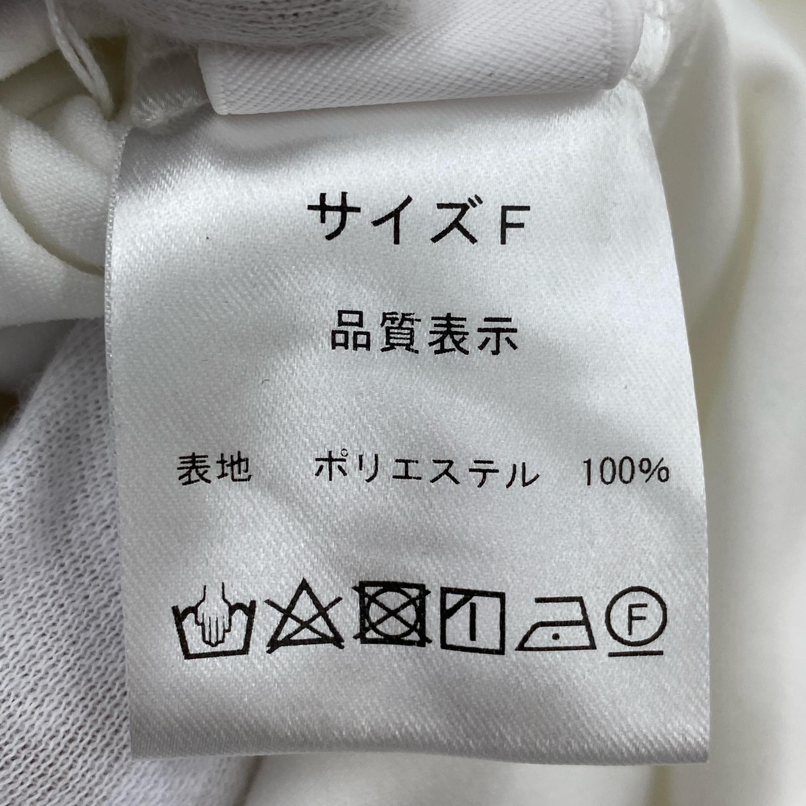 サロペット スカラップ オールインワン フリー ホワイト