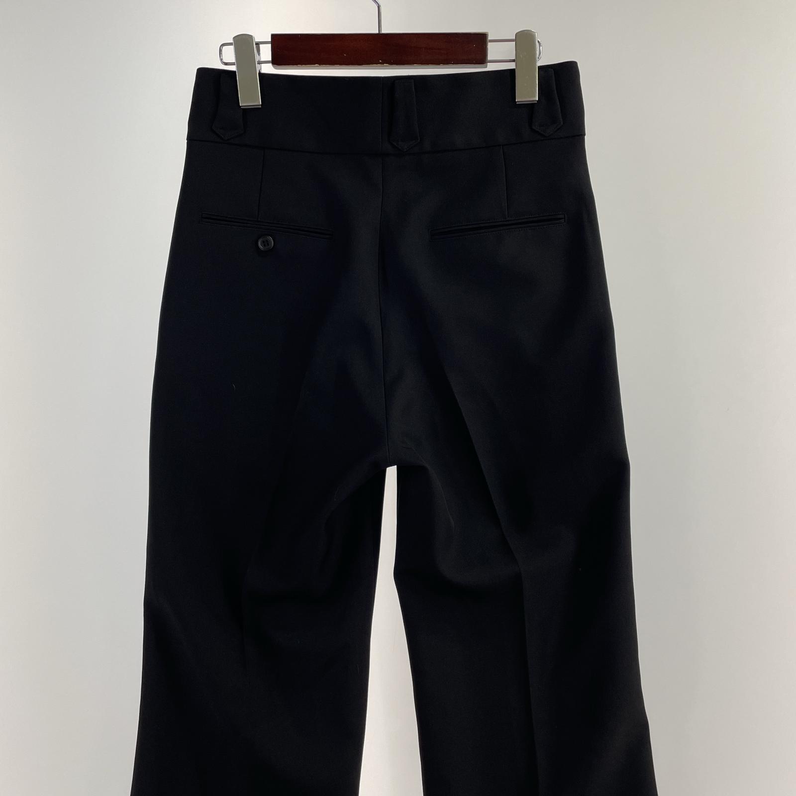 パンツ shikitari フレアスラックス M M ブラック