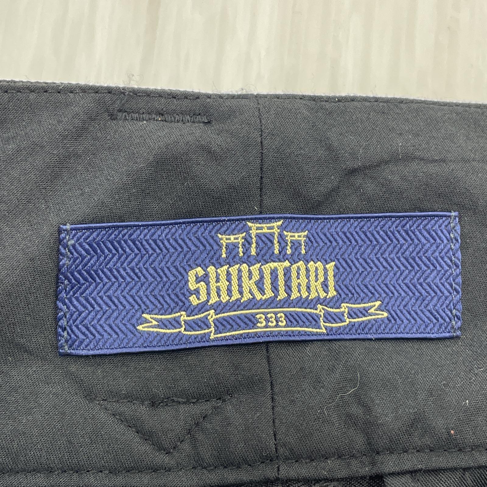 パンツ shikitari フレアスラックス M M ブラック