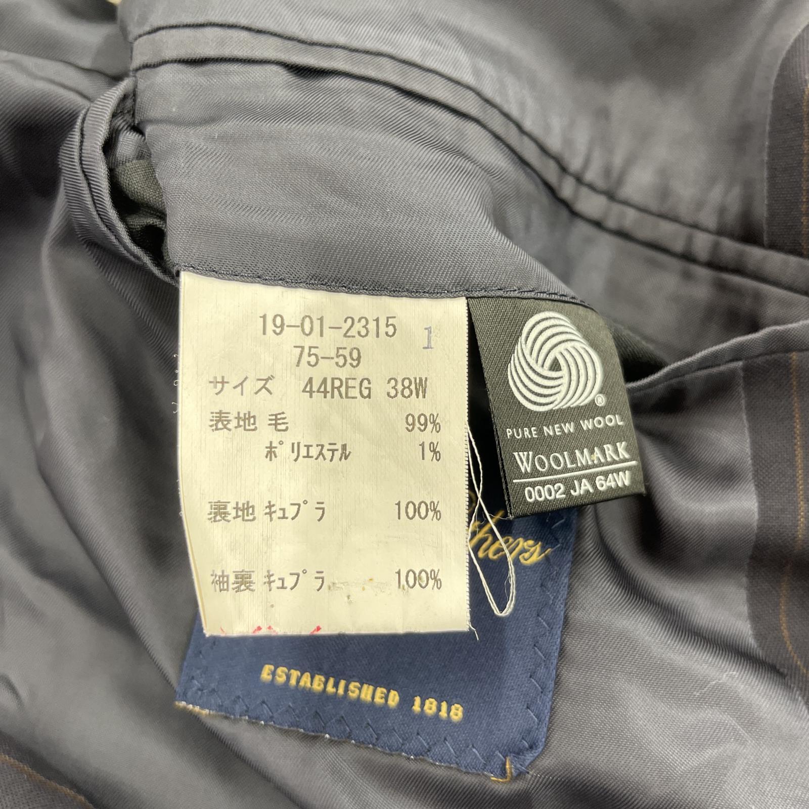 テーラードジャケット Brooks Brothers テーラードジャケット・ブレザー 44 ブラック