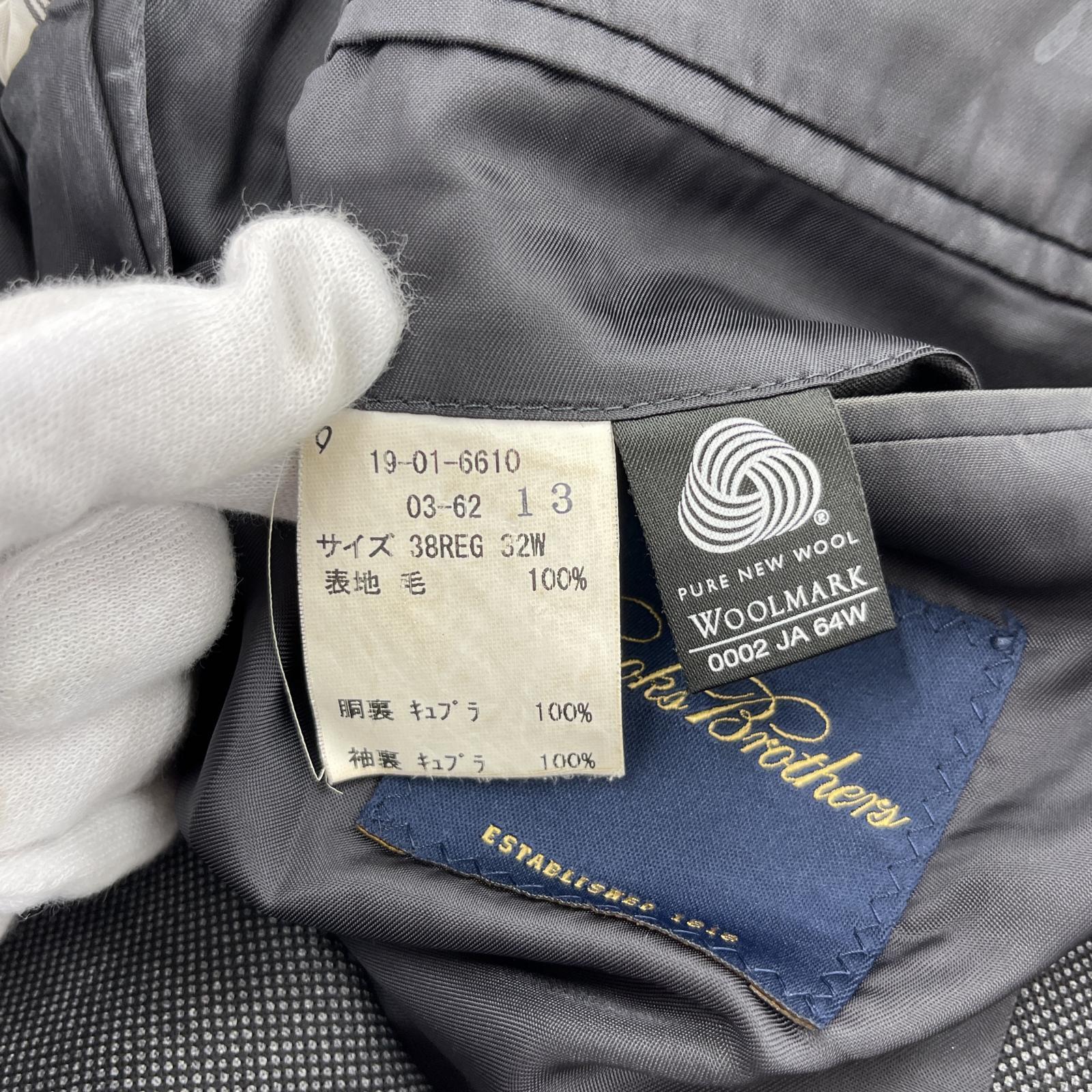 セットアップ Brooks Brothers セットアップ 38 ブラック