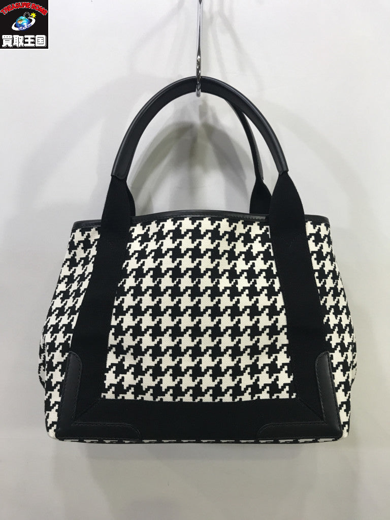 Balenciaga/ネイビーカバス/千鳥格子