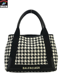 Balenciaga/ネイビーカバス/千鳥格子
