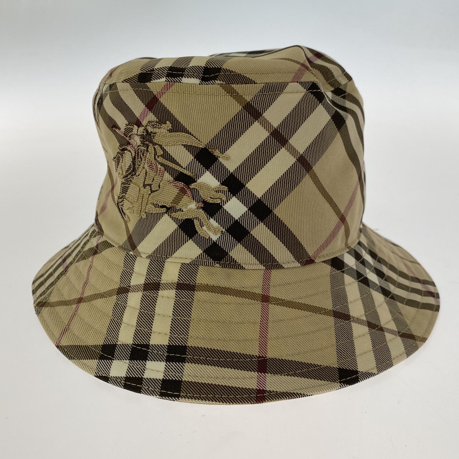ハット BURBERRY ノバチェック ベースボールキャップ M/L ベージュ ベージュ