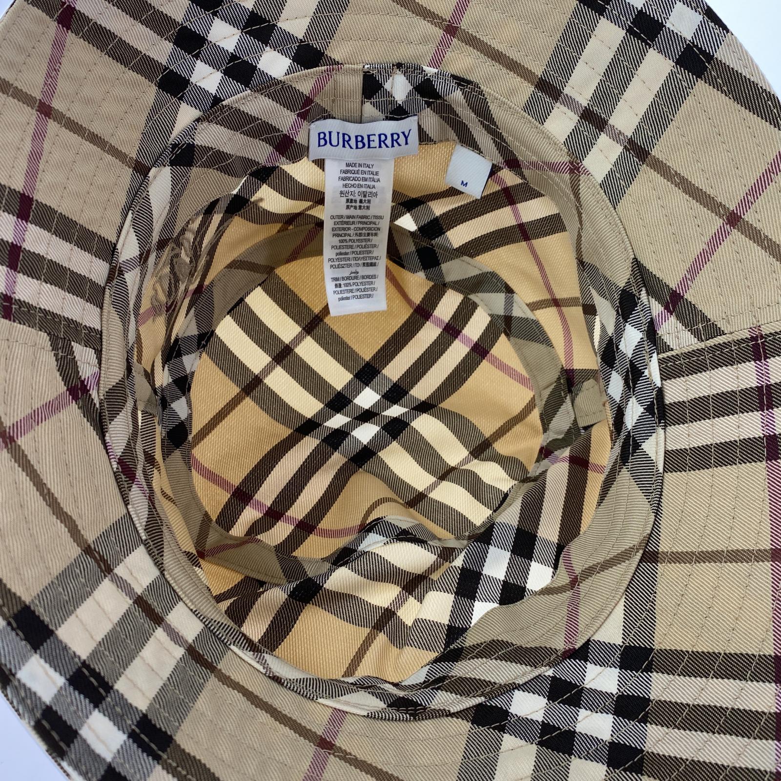 ハット BURBERRY ノバチェック ベースボールキャップ M/L ベージュ ベージュ